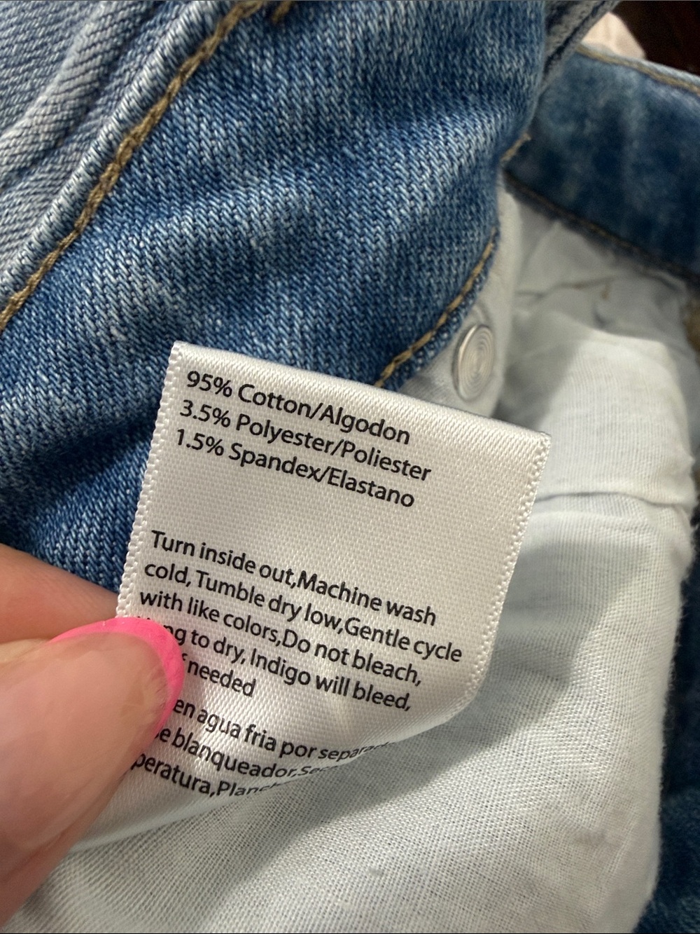 Womens Distressed Light Blue Denim Skirt - Picture 8 of 8